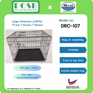 DR. CAGE DRC-107 2 Door Pet Cages Wrought Iron with Powder Coating / Dog Cage / Sangkar Anjing