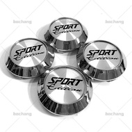 4PCS 70MM OD 63MM ID SPORT Logo Car Center Hub Cap Cover Truck Wheel Rim Dust-proof Hubcap