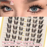 JONYS Fairy Lash Clusters, Natural D Curl Manga Eyelash Clusters, Wet-Look Invisible Lash Band Wispy