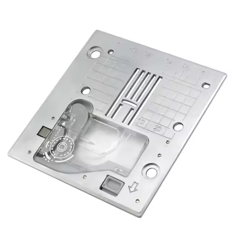 400-79367 Needle Plate ASM. Fit JUKI HZL-F300, F400, F600, G110, G120, G210, G220, FEI YUE FY-700 Se