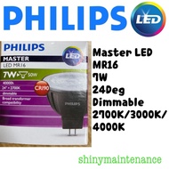 [2pc bundle!] Philips Master LED Bulb Spot MR16 6.5W Dimmable 24D 12VAC 2700K/3000K/4000K