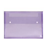 Chaixing Home 2-Button File ORCA Side Expansion Model B-154 Size F4 Clear Purple Color