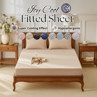 Cuddle™ Ice Silk Super Cool 2.0 Fitted Sheet / Super Cooling Icesilk Fitted Sheet Set / Cooling Fitt