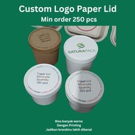 Custom Logo Kraft White Cup Lid Paper Soup Cup Paper Cup 8oz 12oz 16oz 26oz 32oz