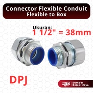 Anaconda Flexible Conduit Connector to Box DPJ | 1 1 1/ 2 2 inch 1 1/ 2 dim 38mm