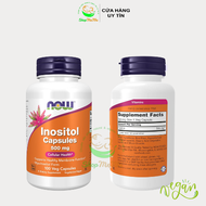 Viên uống Choline & Inositol NOW tăng Cường Sức Khỏe Hỗ Trợ Hệ Thần Kinh 100 viên.