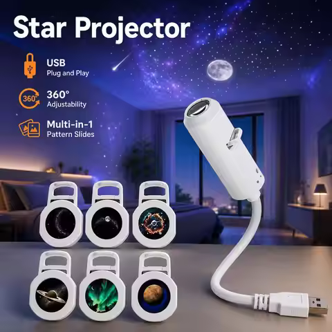 Car USB Starry Sky Night Light Nebula Ceiling LED Lamp USB Star Night Light Starry Sky Ambient Lamp 