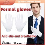 Nonslip White Etiquette Gloves Men Formal Tuxedo Etiquette Gloves Cosy Soft