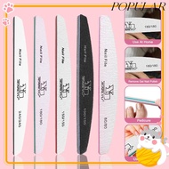 POPULAR Nail File, 80/100/150/180/240Grit Professional Sandpaper Nail File, Durable Double Sided Nai