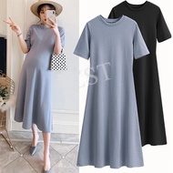 Long Pregnant dress baju pregnant pregnancy dress baju ibu mengandung Maternity Plus Size Maternity 