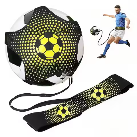 Soccer Training Belt Football Kicking Belt Juggle Bags Adjustable Children Adult Football Mat Ball C