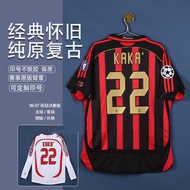 0607 AC Milan Kaka No. 22 Football Jersey Long-Sleeved Retro Jersey Home Away Championship Final Edi
