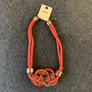 Lovisa Orange Gold Chain & Rope Short Necklace