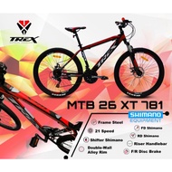 sepeda gunung / sepeda mtb 26 trex xt 781 shimano model baru