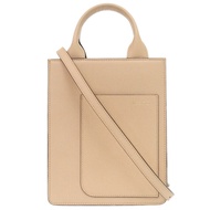 近全新 Valextra BOXY MICRO WBBX00037028LRL99PC 米色皮革肩背包 0301 [二手] Valextra