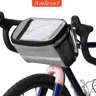 [Amleso1] Handlebar Bag, Bike Handlebar Bag, Bike Storage Bag, Basket, Front Bag