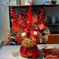 Housewarming Blessing Ornaments New Year and Spring Festival Decoration CNY Artificial Red Fruit Orn