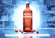 土耳其ABSOLUT Rrraspbbberri 絕對伏特加酒類酷卡明信片 覆盆莓（狀況不佳便宜賣）