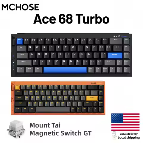 MCHOSE Ace68 Turbo 16k wired Magnetic Switch Keyboard Aluminium Alloy 0.001mm E-Sports Ergonomics Lo