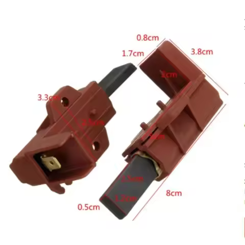 2pcs Washing Machine Motor Carbon Brush And Holder Brushes Coal Electric Motors For Samsung Ariston 