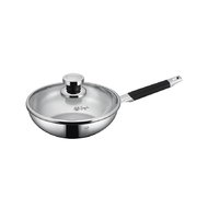 Buffalo牛頭牌ELITE COOK I 316不銹鋼長柄五層平底炒鍋26cm 755426A