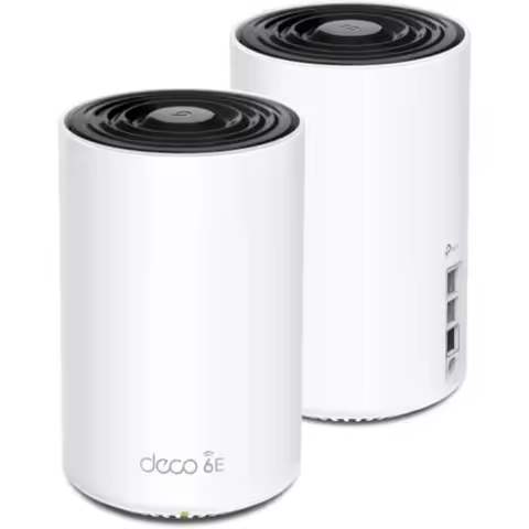 Deco XE75 Pro AXE5400 Tri-Band WiFi 6E Mesh System with 2.5G Ports Covers up to 5500 Sq.Ft AI-Driven
