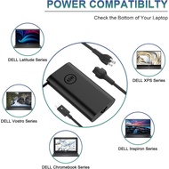 Replacement for Dell 65W 45W USB C Slim Laptop Charger - fit Latitude 5420 5540 5520 7420 5440, XPS 
