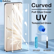 UV Tempered Glass For Huawei P30 Pro P50 P40 Plus Screen Protector On Mate 40 50 Plus 30 20 Pro Honor 30 Full Glue Protective Film