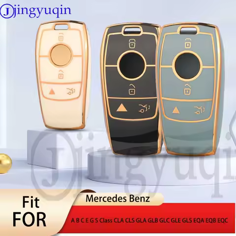 jingyuqin New TPU Car Remote Key Case Shell 4Buttons For Mercedes Benz A B C E G S Class CLA CLS GLA