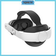 SQMETR สะดวกสบายสบายๆ สายรัดศีรษะ ทนทานต่อการใช้งาน ปรับได้ปรับได้ ที่ใส่แว่นตา VR มืออาชีพอย่างมืออาชีพ เอบีเอสเอบีเอส ที่คาดศีรษะ VR สำหรับ Meta Quest 3
