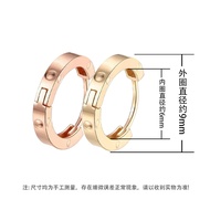 18K Gold Ear Buckle Ear-Raising Earrings Rose Gold AU750 Earrings Sleeping Pick-Free Earrings