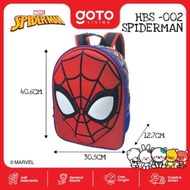 Goto Hobanlee Backpack Tas Sekolah Anak Perempuan Laki Laki Karakter HBS-002 SPIDERMAN