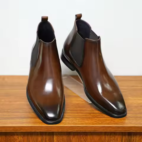Men Chelsea Boots Brand Retro Comfortable Fashion Men Boots 2025