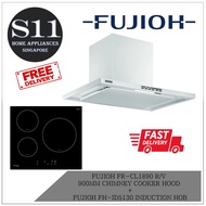 FUJIOH FR-CL1890 R/V  900MM CHIMNEY COOKER HOOD  +  FUJIOH FH-ID5130 INDUCTION HOB BUNDLE DEAL