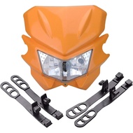 GOOFIT Motorcycle Dirt Bike Universal 12V 35W Headlights Fairing Light Headlamp Replacement for KX12
