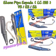 LC135 V1-V8 4S / LC135 Fi V8 (100% Original Espada) V5/E5/E6 (28mm/30mm/32mm) Exhaust Pipe Racing / 