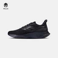Mills Sepatu Lari Running Shoes Delta Triple Black 9105704