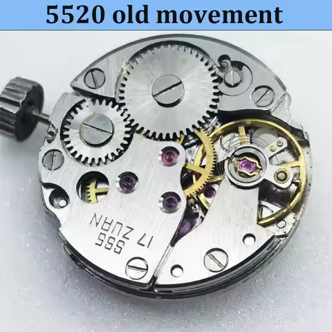 5520 Non functional Practice Old Movement Old Watch Broken Movement Disassembly Practice Movement Wa
