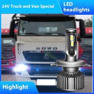 Truck LED Headlight, 24V, 12V24V Train Headlight, Low Beam and High Beam, Fog Light, Suitable for H7