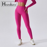 Hearuisavy High Quality Yoga Pants Fitness Gym Leggings Female Soften Workout Tights Quick-Drying Push Up Sports Leggings Women