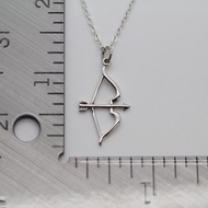Fashion Womens Girl Silver Plated Bow Arrow Pendant Chain Necklace Gifts ☆goodhome3
