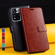 Wallet Flip Case for Xiaomi Redmi Note 11T 11 11E Pro Plus 11S 5G 4G Card Slot Magnetic Leather Phon