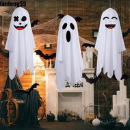 LANFENG Halloween Hanging Ghost Decor, Scary Spooky Eerie Terrifying White Ghost Pendant, Scary Ghos