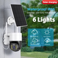 CCTV Camera Solar Powered Waterproof Outdoor 360 Degree Rotation Ultra Wide Angle