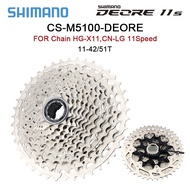 [In stock] SHIMANO MTB Deore CS M5100 Freewheel Mountain Bike Cassette 11 speed M5100 Cassette Sproc