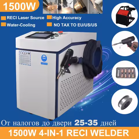 [DDP TO EU ] 1500W Laser Welding Machine 4 IN 1 Welder 1500W RECI Laser Source for Metal Welding Cle