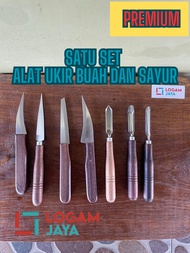 Alat Ukir Buah dan Sayur Kualitas Premium/ Pisau Garnis dalam Set 7 Buah/ Satu Set isi 7 Buah dengan