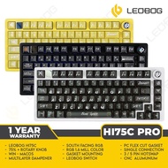 Leobog HI75C PRO - 3 Modes (Wired/Bluetooth/2.4G) - Mechanical Keyboard 75% - CNC Aluminum - Gasket 