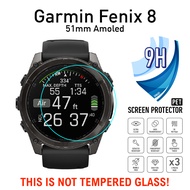 3 pieces Garmin Fenix 8 7 7X 7S 6 6S 6X Pro 5 5S 5X Plus E 0.3mm 9H PET Shock Absorption Screen Prot