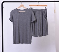 Plus Size 6XL 7XL 8XL 50-170KG Summer Modal Home Wear Set Men Pajamas Sets Soft Casual Sleep Wear Sh